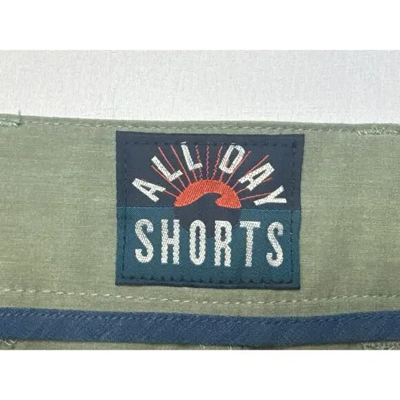 Faherty Brand All Day Men's Green Drawstring  Shorts - Size 31 (31x6.5) - Picture 5 of 7